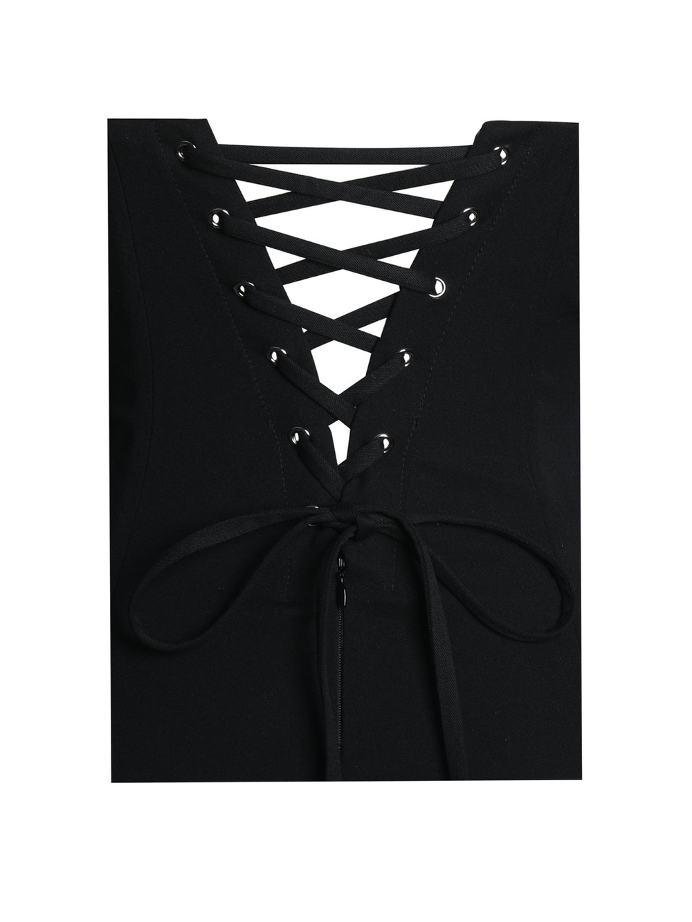 Dahliana Black & Ivory Polka Dot Strapless Corset Bubble Hem Mini Dress NWT Xs - Picture 11 of 16